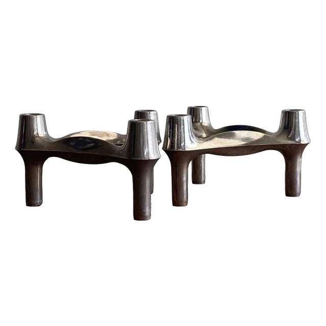 Nagel Candlesticks, 1970s, Set of 2 For Sale