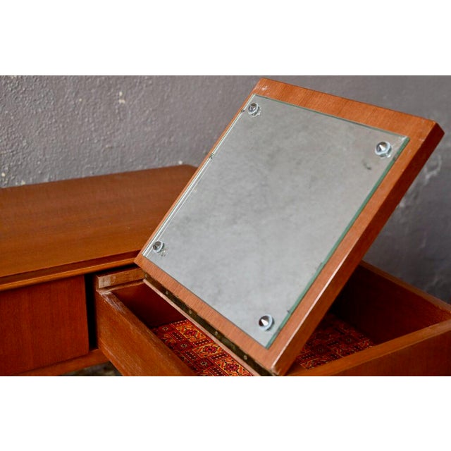 Scandinavian Modern Desk or Console with Drawers, 1960s For Sale - Image 13 of 17