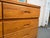 Vintage Modern Solid Oak Six-Drawer Dresser W/ Tri-Fold Mirror For Sale - Image 13 of 17