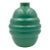 1940s Art Déco Turquoise Faience Vase, France For Sale