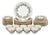 Royal Worcester "Lavinia" Pattern Partial Dinner Service, 54 Pieces For Sale