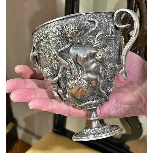 Silver Cup, Naples, Italy, Early 20th Century For Sale - Image 5 of 6