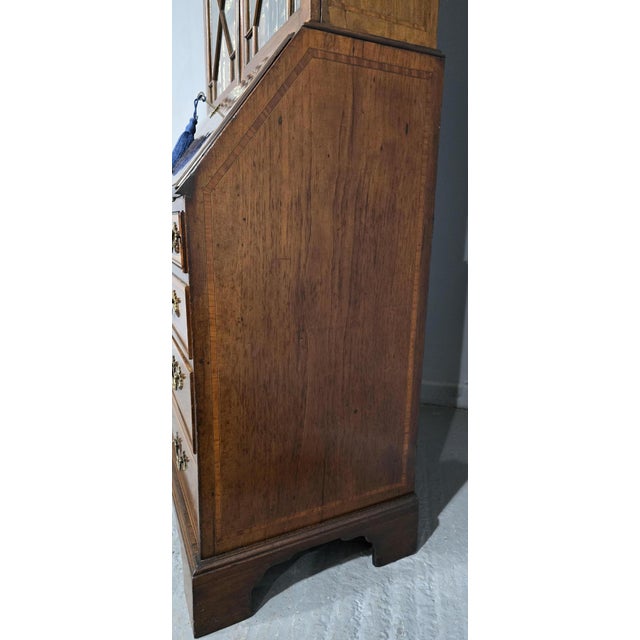 Georgian Inlaid Bureau Bookcase, 1790s For Sale - Image 18 of 18