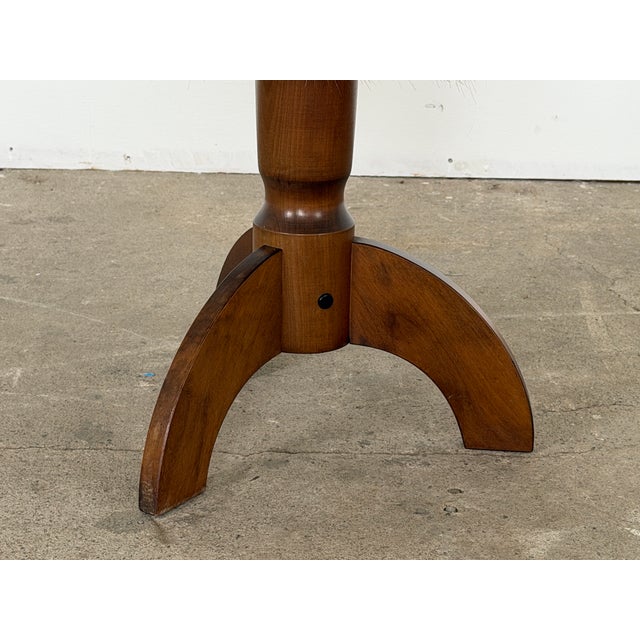 1940s Vintage Scandinavian Sculptural Oak Tripod Stool, 1940s For Sale - Image 5 of 7