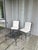 Italian Janus Et Cie Amalfi Outdoor Dining Table & 6 Chairs with White Cushions For Sale - Image 3 of 8