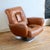 "Space Age" armchair, 1970s, leather. Jean Prévost (no label). Very comfortable, two minor scratches that don't affect its...