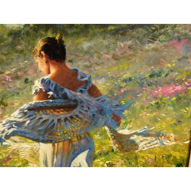 Robert Hagan With Friends Original Oil Painting On Canvas Of