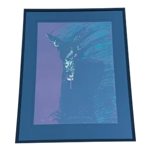 Late 20th Century Fritz Scholder “Portrait of Werewolf” Lithograph, Framed