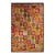 Tribal Hand Knotted Checkerboard Design Vintage Turkish Tulu Rug With Bright Multi-Colors For Sale