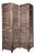 Louvered Room Divider in Wood For Sale