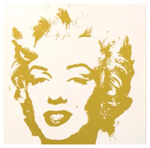 Sunday B. Morning after Andy Warhol, Golden Marilyn 41, Silkscreen Print