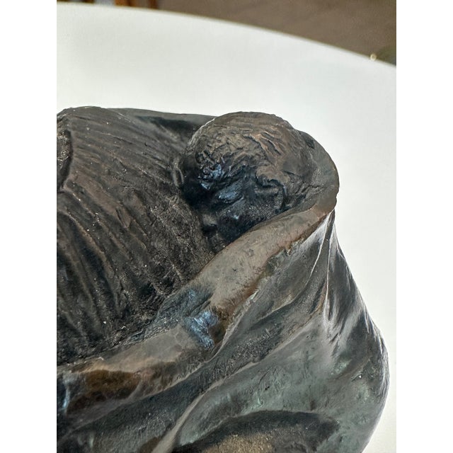 Glenda Hecksher's "Marta" Bronze Figure Indigenous Woman & Baby Statue For Sale - Image 12 of 17