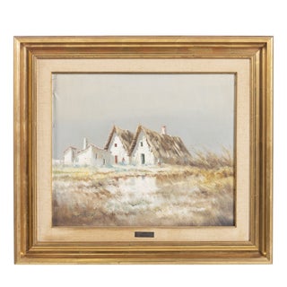 Luciano Araez, Levantine Landscape, Oil on Canvas, Framed For Sale