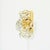1970s Faceted Crystal and Polished Brass Wall Lights from Kinkeldey, Germany, 1970s, Set of 2 For Sale - Image 5 of 8