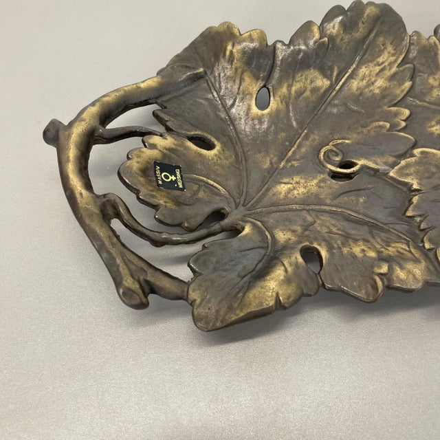 Large Brass Shell Plate, Germany, 1970s For Sale - Image 3 of 14