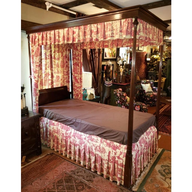 Antique Twin Size Four Poster Canopy Beds a Pair Chairish
