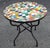 Moroccan 32” Colorful Handcrafted Moroccan Mosaic Table / Patchwork Style For Sale - Image 3 of 7