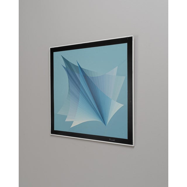 20th Century Belgian Artwork With Metal Frame By Rene Berdal For Sale - Image 17 of 18