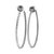 David Yurman David Yurman 925 Silver Large 2.10ctw Diamond Inside-Out Cable Hoop Earrings For Sale - Image 4 of 10