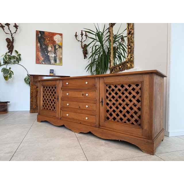 Rustic Apothecary Sideboard For Sale - Image 3 of 15