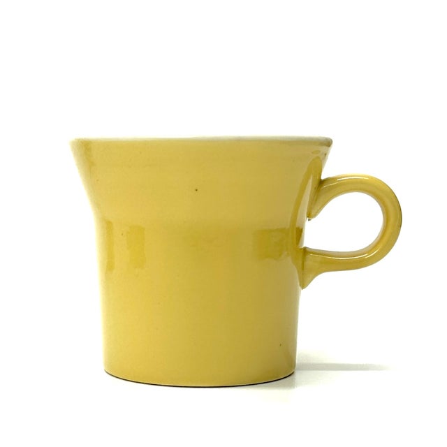 Vintage Yellow Coffee Mugs by Usa Pottery Circa 1960s - Set of 4 For Sale In Miami - Image 6 of 8
