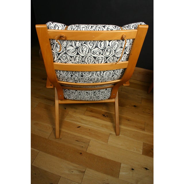 Set of Vintage Chair with Footstool by Simo Heikkila for Ikea, 1990s For Sale - Image 13 of 18