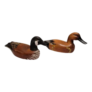 Pair of Vintage American Handmade and Painted Duck Decoys