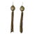 Early 20th Century Antique Shoulder Duster Pear and Tassel Earrings - 2 Pieces For Sale