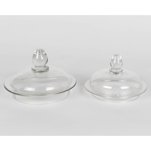 French Mid-Century Modern Glass Apothecary Jars, Set of 2 For Sale - Image 11 of 11