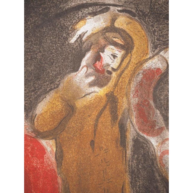 Modern Marc Chagall, The Bible: The Dance of Lovers, Original Lithograph For Sale - Image 3 of 6