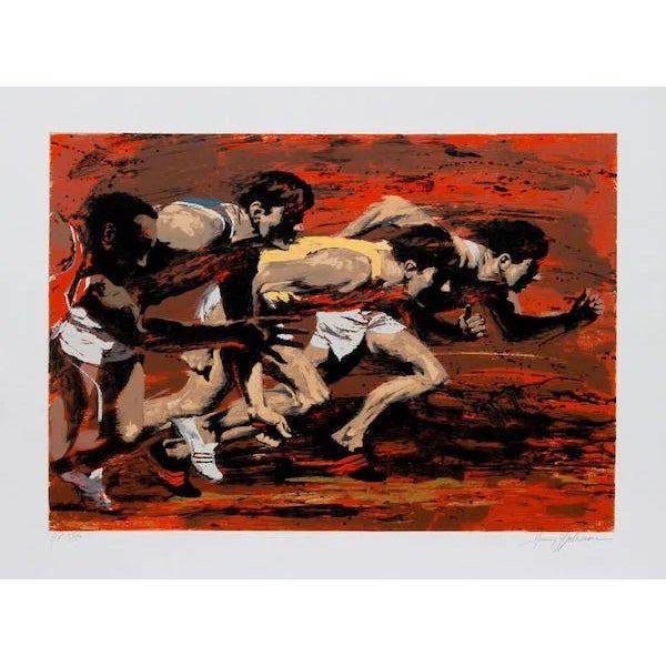 Harry Schaare, "Track," Serigraph For Sale