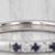 Vera Wang Love 0.29ctw Sapphire Diamond Band 14k Gold Stackable Wedding Ring, Size 6.5 For Sale In Greensboro - Image 6 of 9