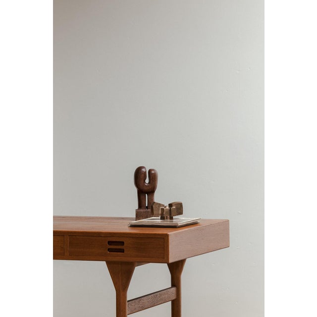 Nanna Ditzel Writing Desk by Nanna Ditzel for Søren Willadsen Møbelfabrik, Denmark, 1960s For Sale - Image 4 of 11