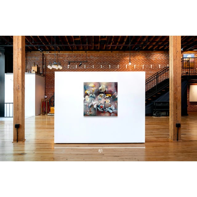 A Contemporary Modern Abstract Painting, "Triage" For Sale - Image 4 of 4