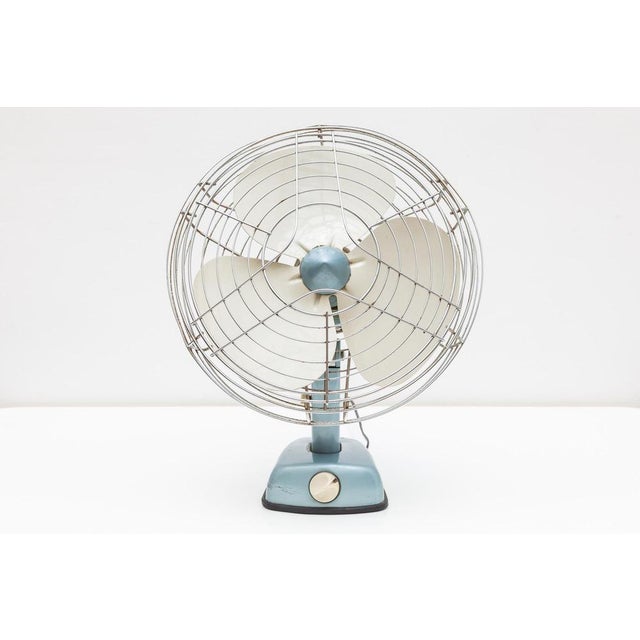 Vintage table/desk fan designed by Codumé, 1960s, swivel foot, 2 speeds, works perfectly, height: 45cm, diameter: 35cm,...