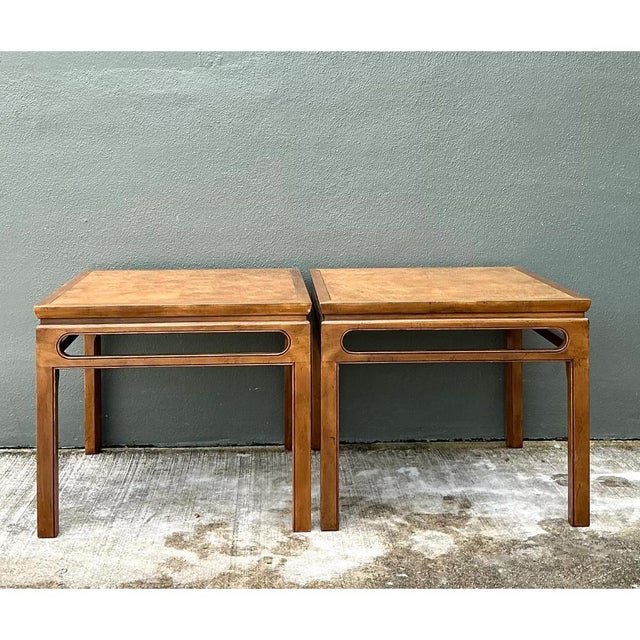 Wood Vintage Baker Side Tables - A Pair For Sale - Image 7 of 12