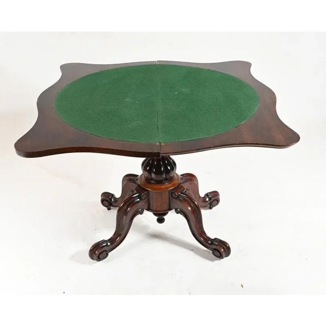Antique Victorian Games Table, 1860 For Sale - Image 6 of 7