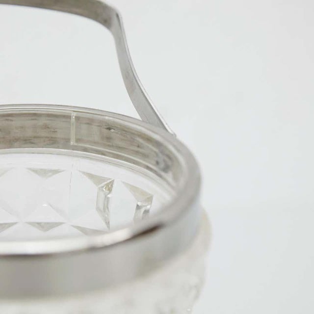 Vintage Glass Whisky Bottles and Ice Bucket, 1950, Set of 3 For Sale - Image 13 of 14