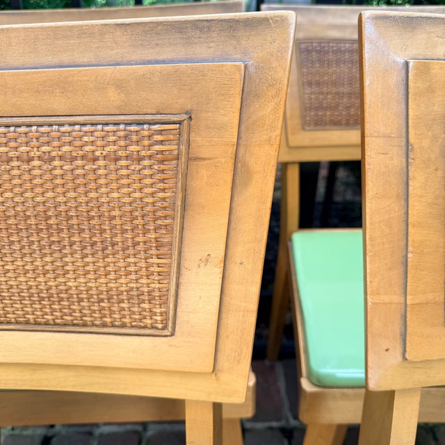 Mid Century Modern Drop Leaf Dining Table & 4 Chairs For Sale - Image 10 of 17
