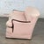 Pink Early to Mid-20th Century Art Deco to Art Nouveau Pink Channeled Back Sofa W/Walnut Arms Frame Only For Sale - Image 8 of 12