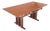 Arts and Crafts Style Solid Teak Partner's Desk, Architectural Studio Made For Sale