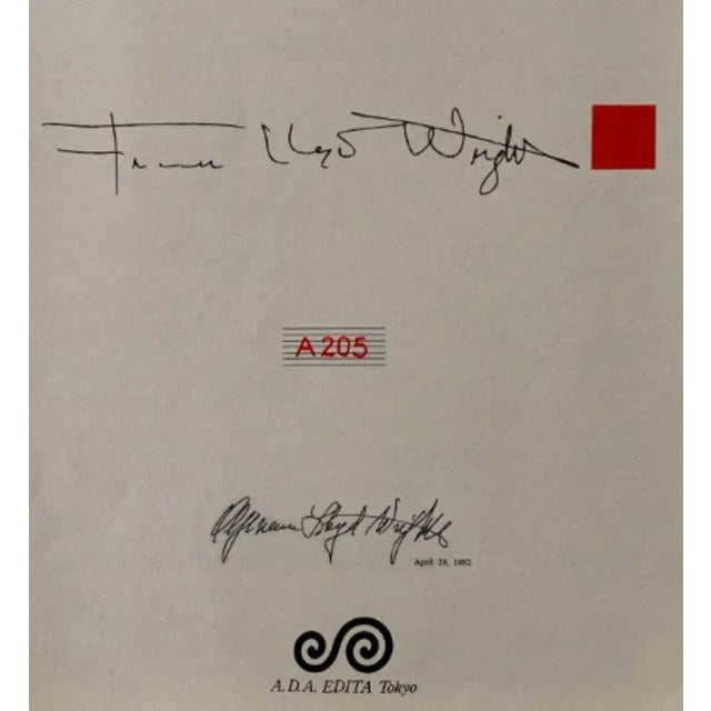 1970s Frank Lloyd Wright Lithograph Ltd Ed. "Steel Cathedral.. Guthrie" New York For Sale - Image 5 of 5