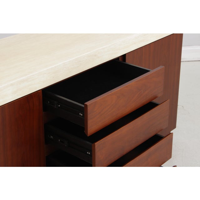 1990s Mid Century Modern Design 4 Drawer Stove Top Server For Sale - Image 5 of 13