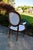 Ethan Allen Francesca Louis XVI Oval Back Armchair Carved Wood French Accent Chair For Sale - Image 17 of 18