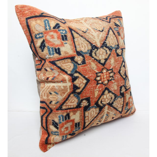 Here i am listing a 100% Handmade double knotted rug pillow cover, made from old vintage Turkish carpet rug. This’s a...