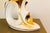 Italian Heron Figure in White and Gold Lacquered Ceramic from Ahury, 1970s For Sale - Image 11 of 16