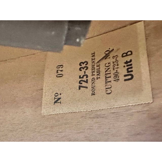 Wood 1960s Attributed Stanley Dining Room Table Mid Century For Sale - Image 7 of 8