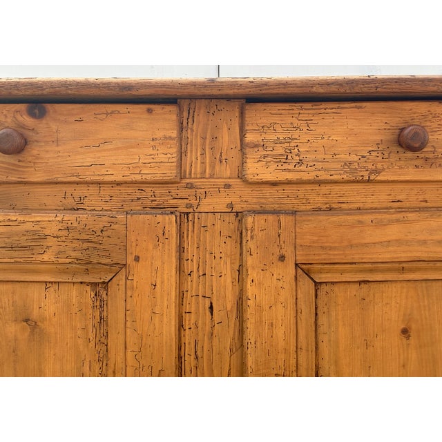 Pine Two Door Two Drawer Dresser Base For Sale - Image 12 of 18