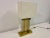 Large Brass and Chrome Table Lamp, 1970s For Sale - Image 11 of 14