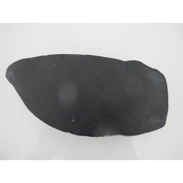 Stone Japanese Calligraphy Ink Stone Suzuri Stick Grinder Black Slate For Sale - Image 7 of 9